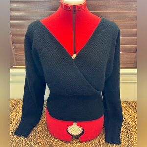 Club Monaco Black V-Neck Sweater
